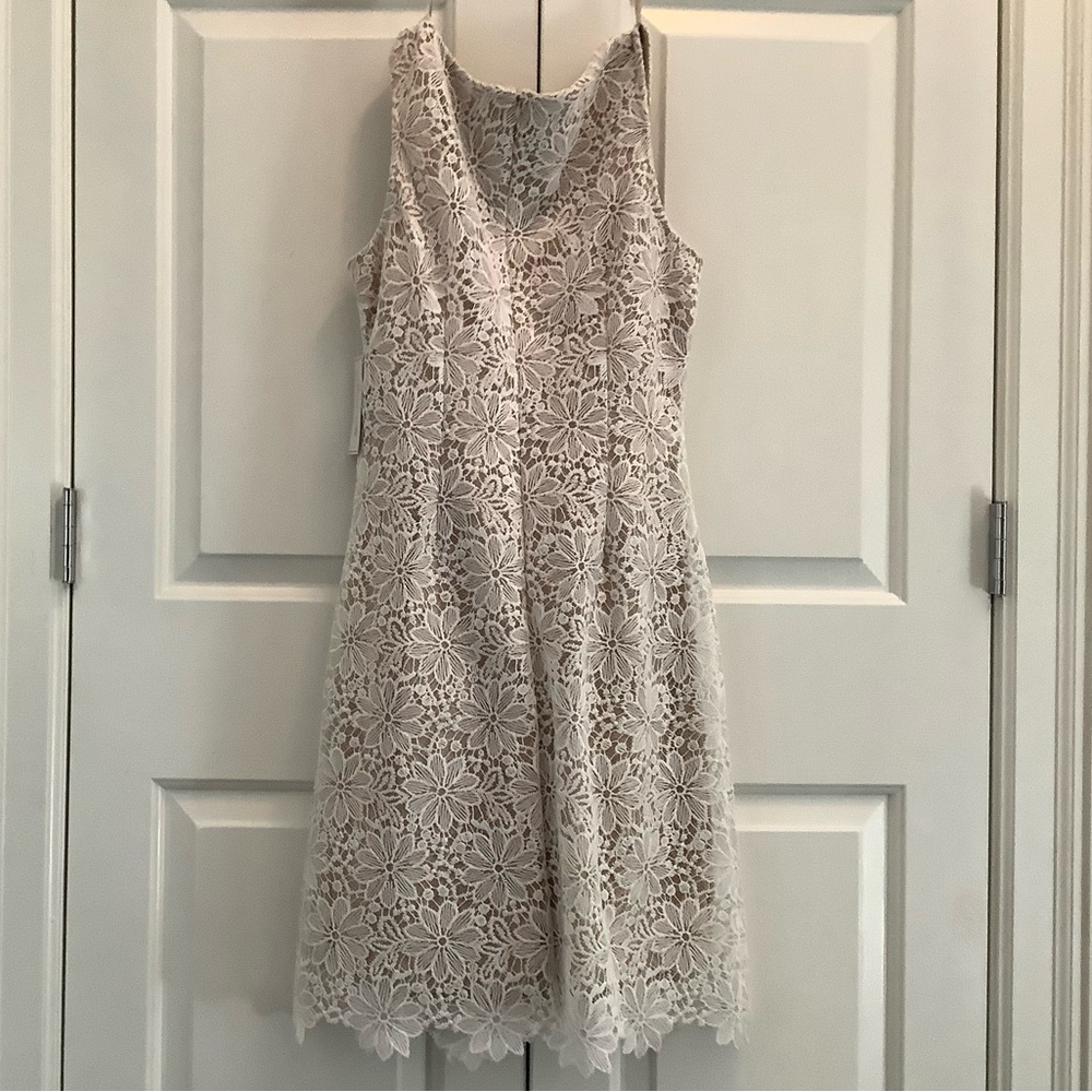 Flower Dress size 6 White